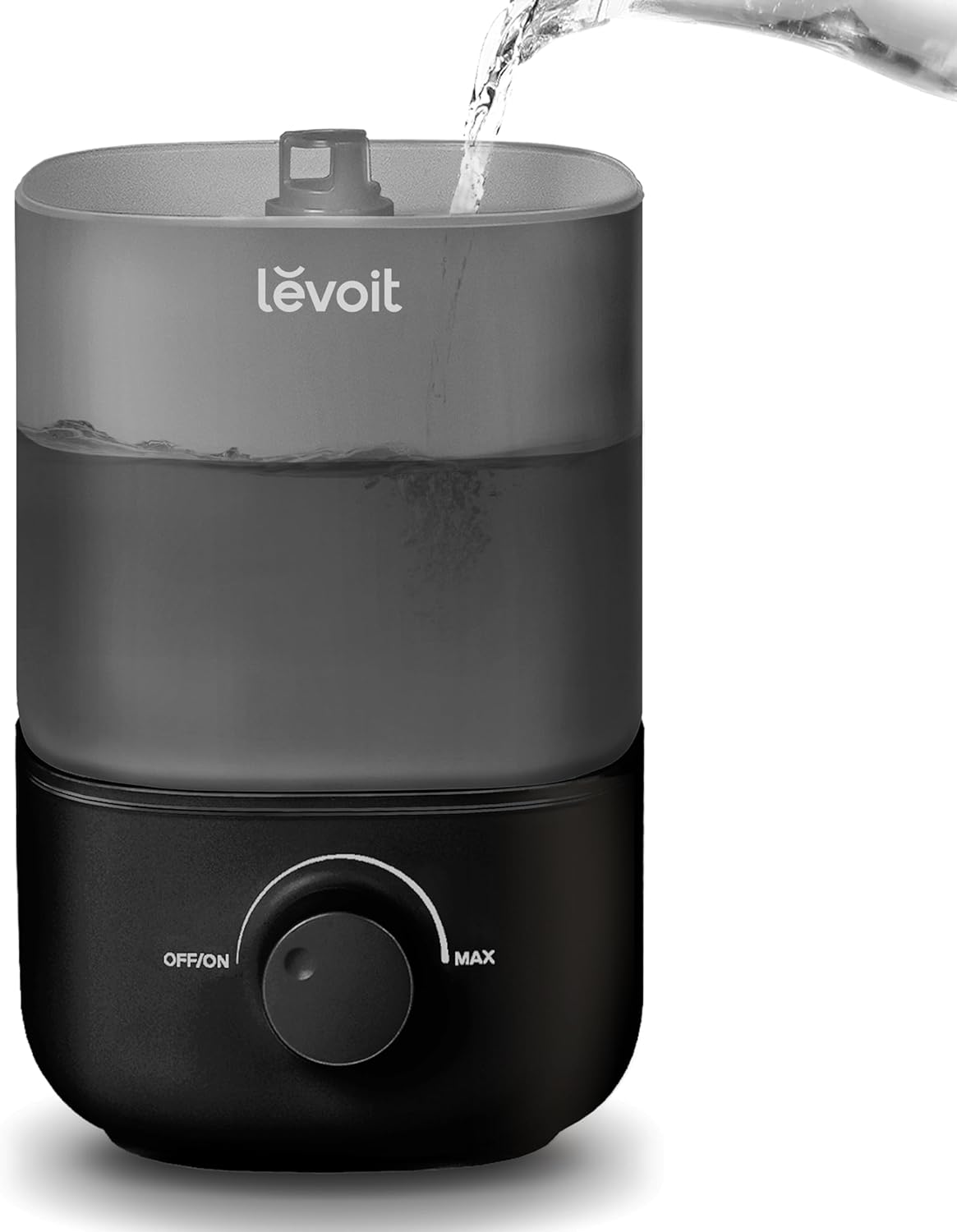 Classic 160 Top-Fill Ultrasonic Cool Mist Humidifier, Super Easy to Fill and Clean, Quiet Operation for Bedroom Home Baby & Plants, Auto Shut-Off for Safety, 360ยฐ Rotating Nozzle, 2.5L, Black