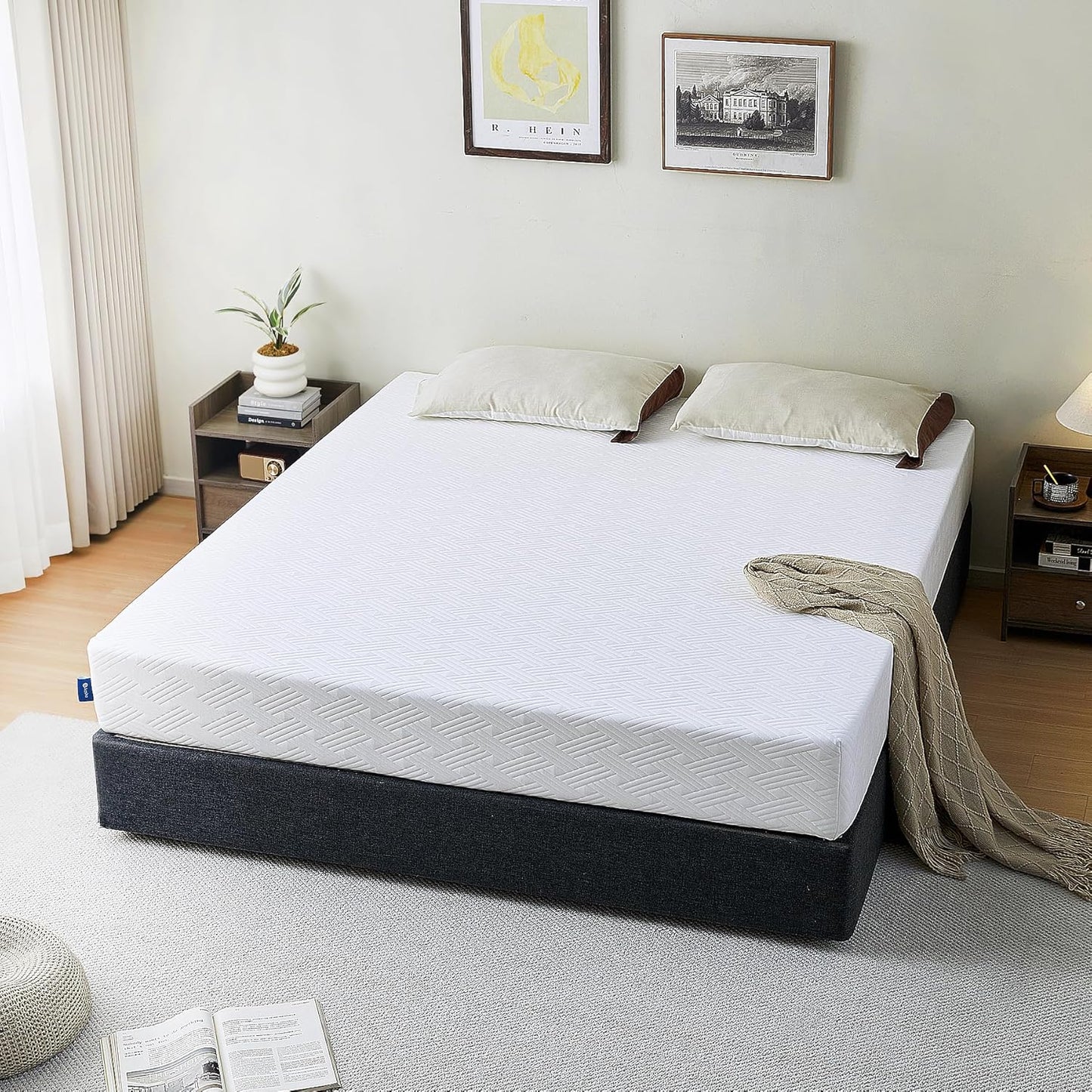 Experience Comfort with Our 8-Inch Gel Memory Foam Mattress - Medium Firm, Cool Sleeping & Pressure Relief, CertiPUR-US Certified, Delivered in a Box!