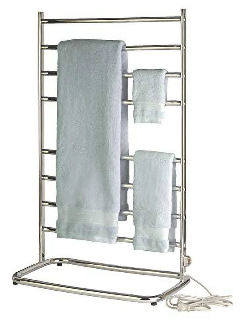 Warmrails Hyde Park Towel Warmer, Height 38 Inch X Width 23.6 Inch, Chrome Finish - Model WHC