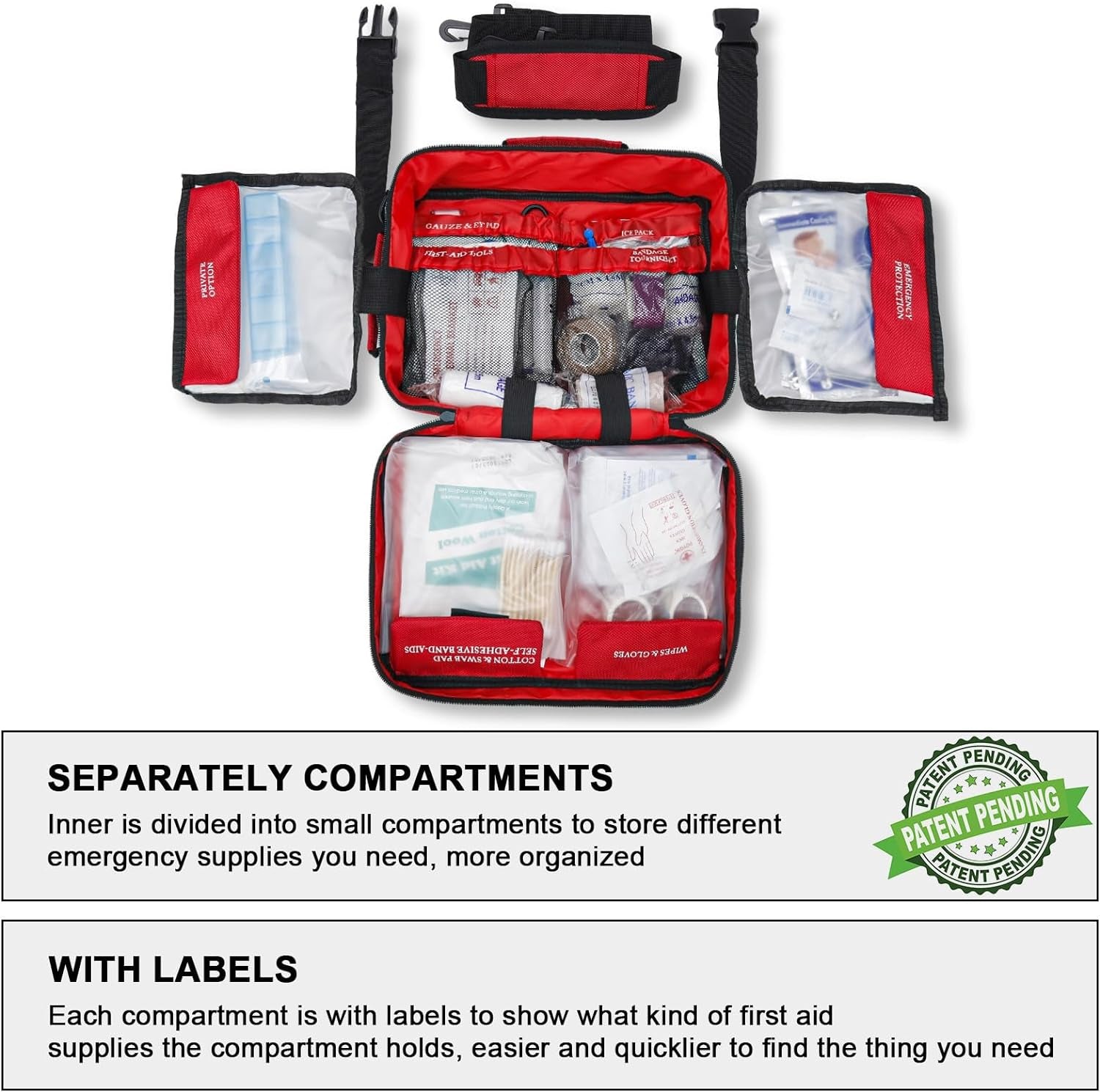 Ultimate 420-Piece Comprehensive First Aid Kit for Home, Travel, Sports, and Outdoor Adventures - Essential Emergency Medical Supplies for Every Situation