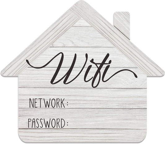 Chic Rustic Magnet Wifi Password Sign - Perfect for Home & Airbnb Guests!