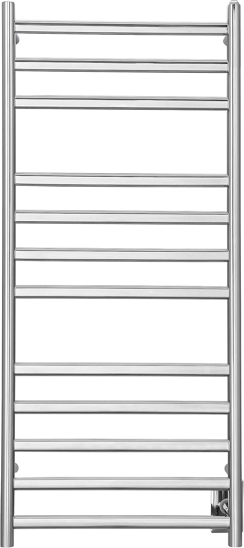 AN-5362 Prima Dual XL 12-Bar Wall Mount Hardwired and Plug-Intowel Warmer in Polished Stainless Steel