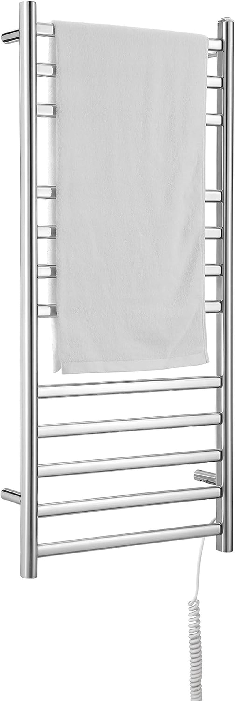 AN-5362 Prima Dual XL 12-Bar Wall Mount Hardwired and Plug-Intowel Warmer in Polished Stainless Steel