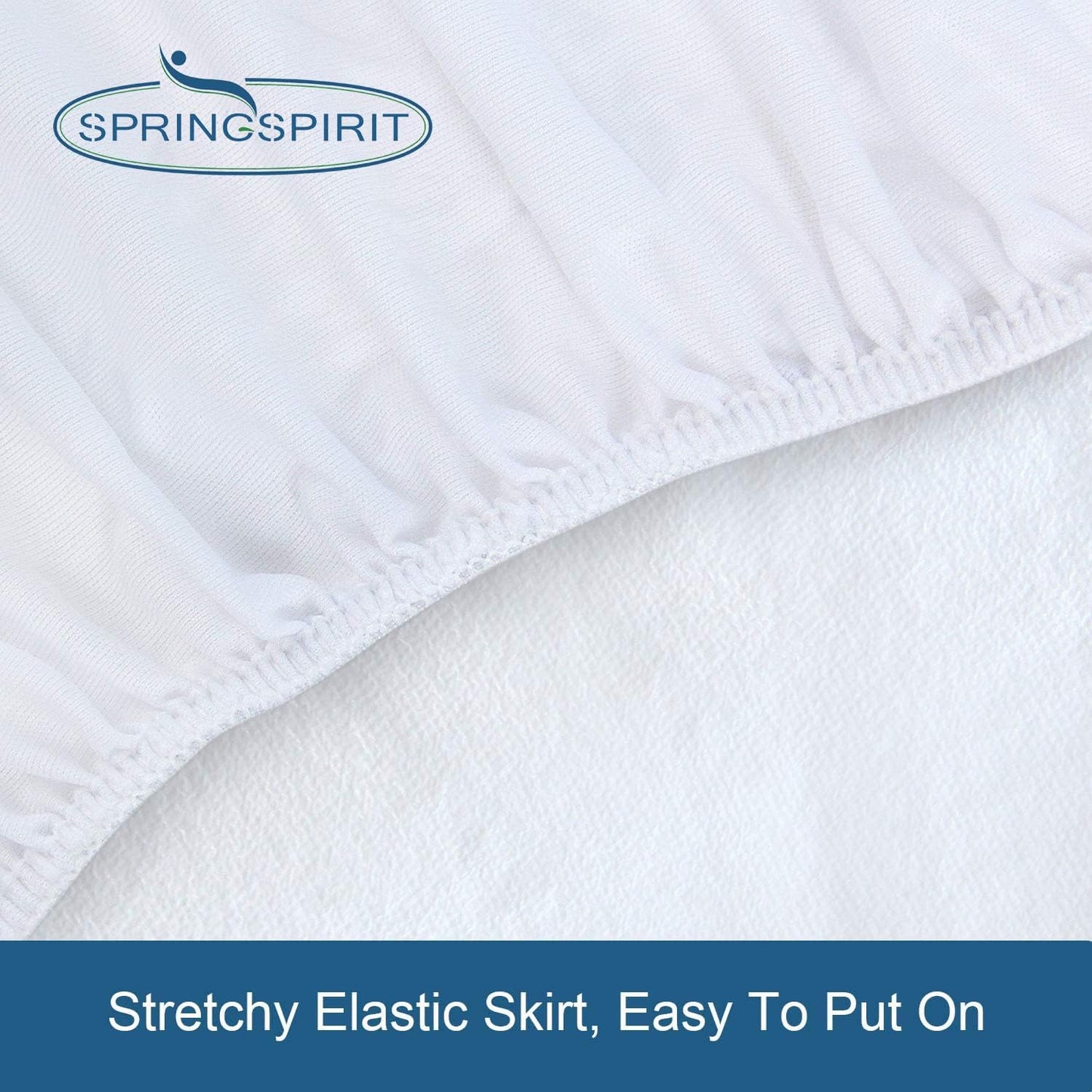 Premium Waterproof Queen Mattress Protector - Absorbent Fitted Sheet with 18'' Deep Pocket, Terry Machine Washable for Ultimate Protection