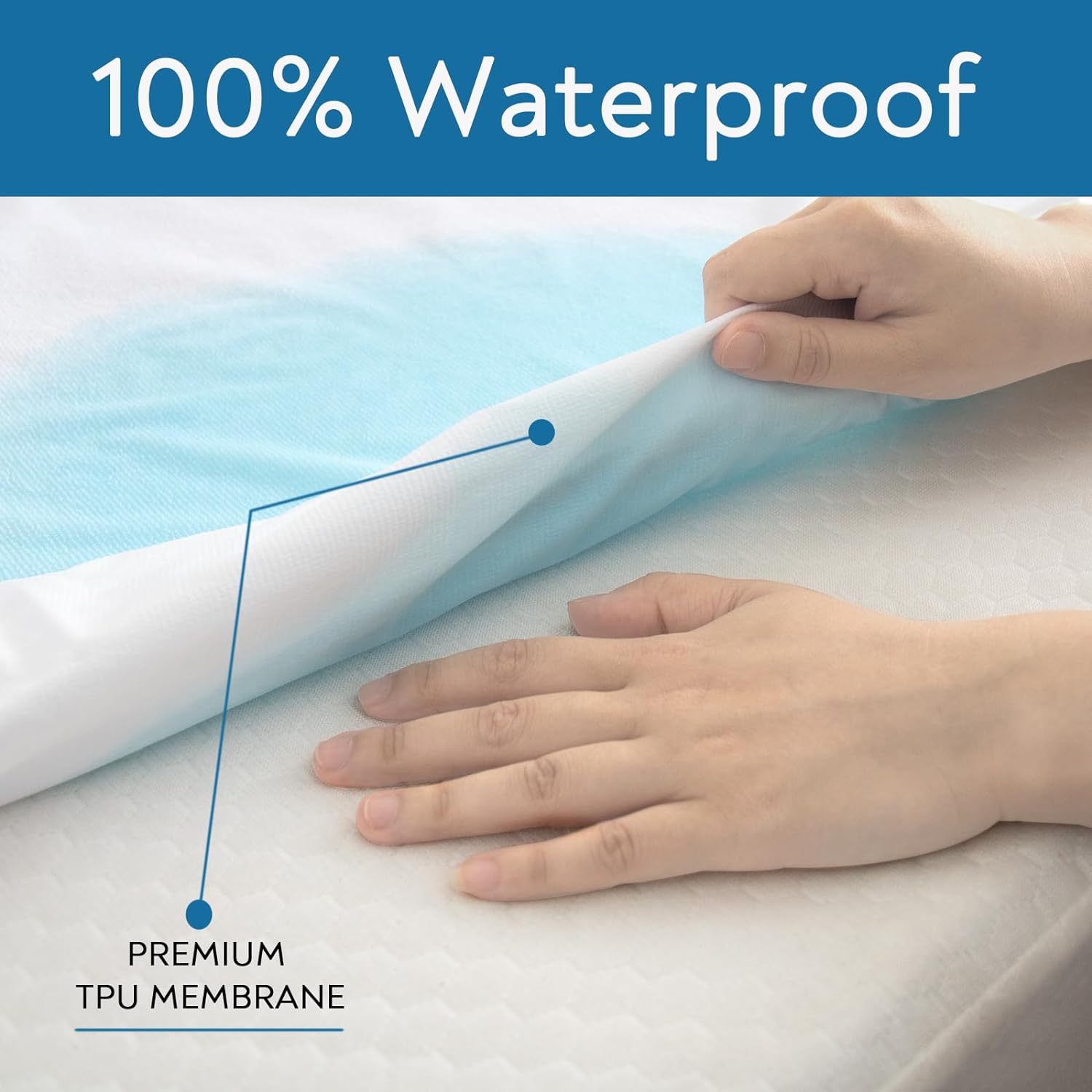 Premium Waterproof Mattress Protectors - 4 Pack Ultra Soft Terry Fitted Bed Covers, Breathable & Machine Washable, Fits Up to 14"