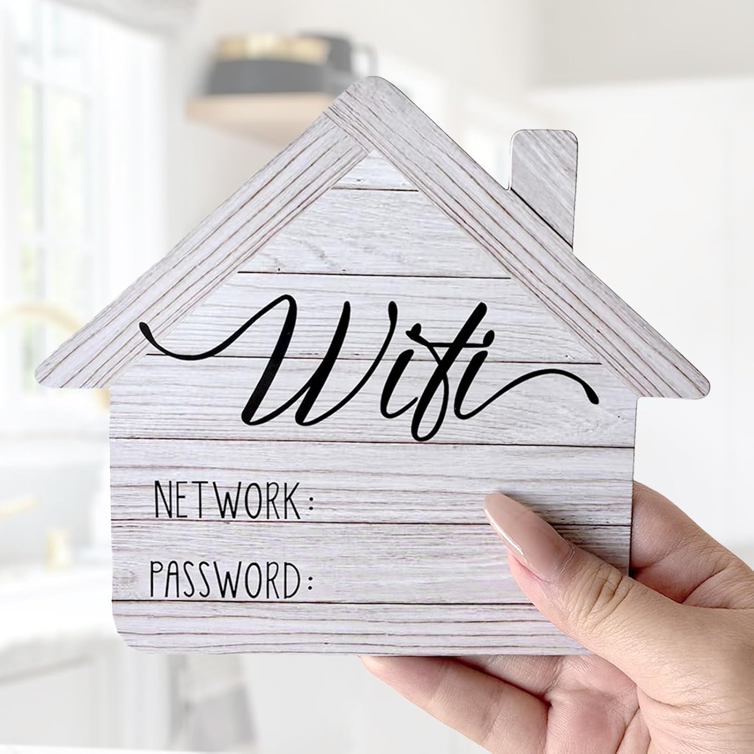 Chic Rustic Magnet Wifi Password Sign - Perfect for Home & Airbnb Guests!