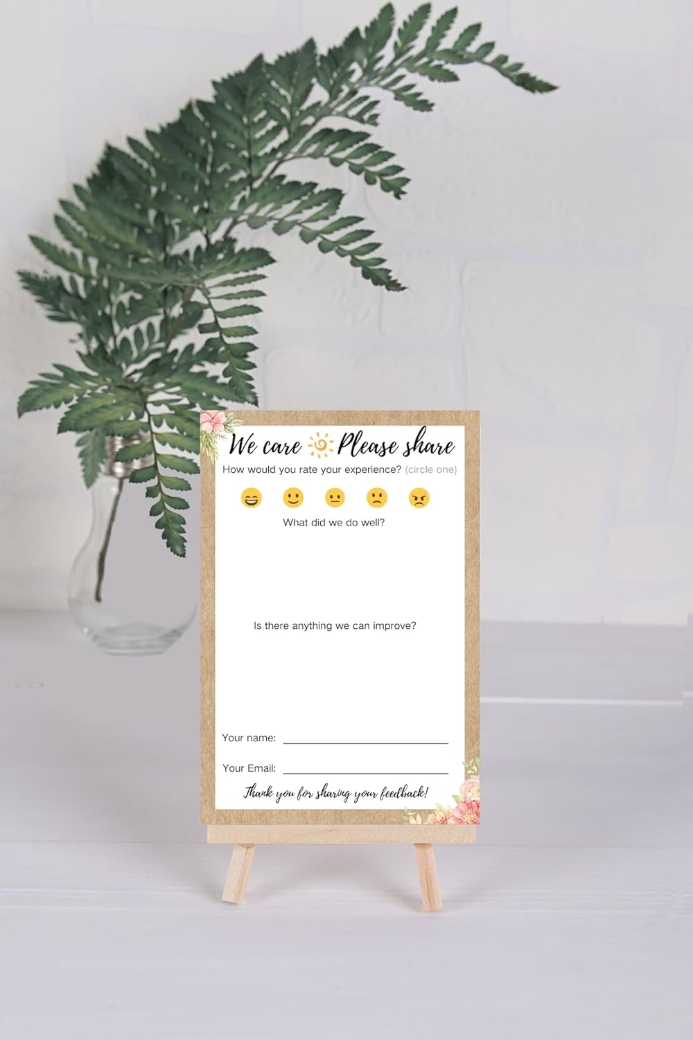 75 Essential Suggestion Cards for Airbnb Hosts & Businesses - Kraft Style Guest Review & Comment Cards