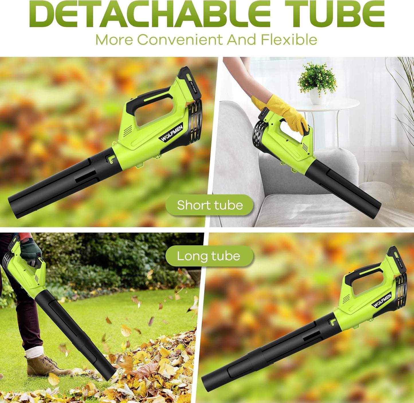 Electric Cordless Leaf Blower with Dual Batteries and Charger, Two Speed Settings, Lightweight Design for Leaves, Patio, Lawn Care, and Dust Removal