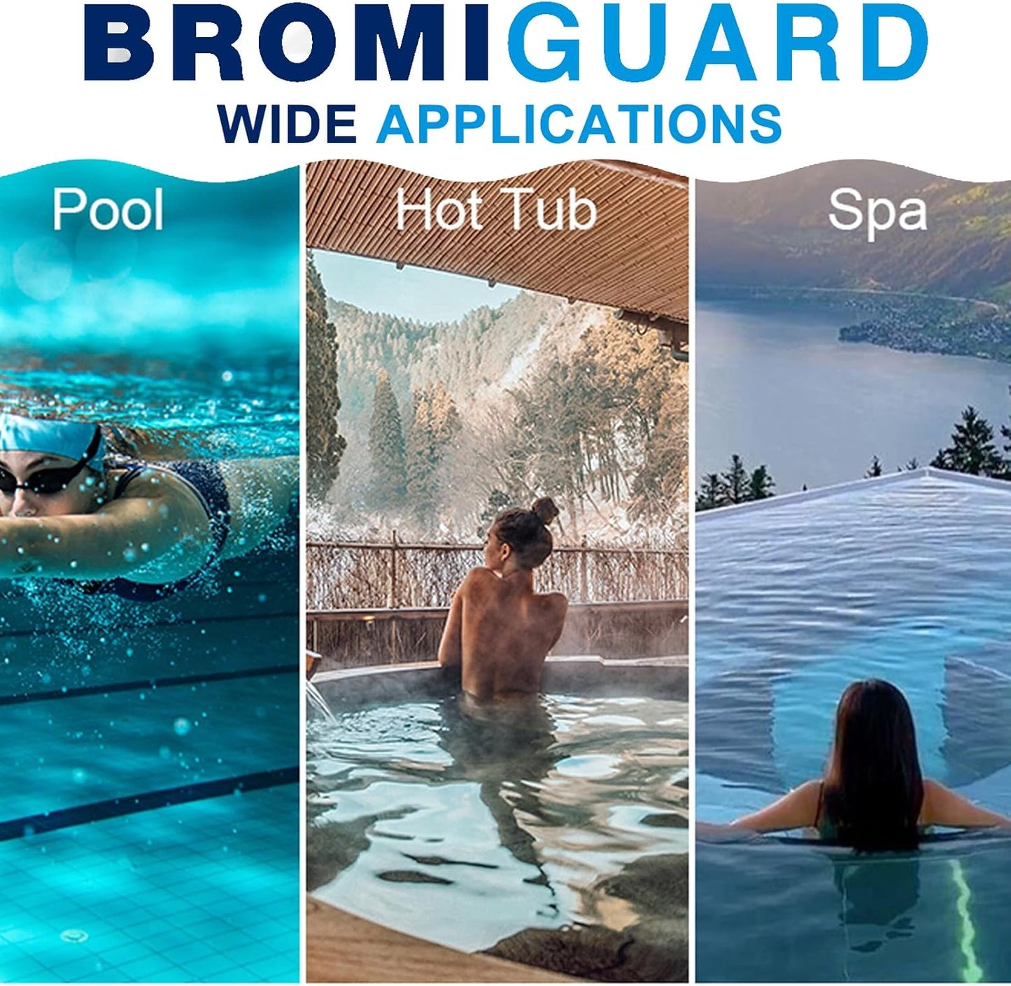 Premium 1-Inch Bromine Tablets for Spa & Hot Tub Sanitization - 1.8 lbs of Long-Lasting Bromine Tabs - Reduced Chlorine Odor for a Cleaner Pool Experience