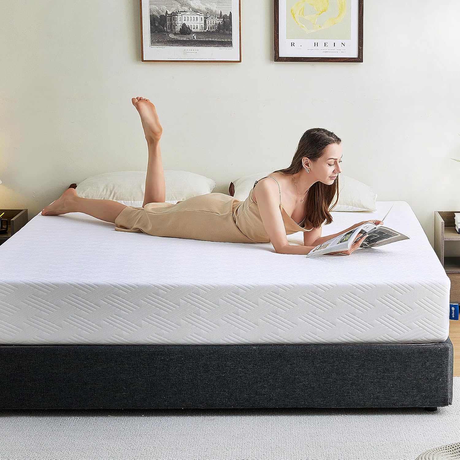 Experience Comfort with Our 8-Inch Gel Memory Foam Mattress - Medium Firm, Cool Sleeping & Pressure Relief, CertiPUR-US Certified, Delivered in a Box!