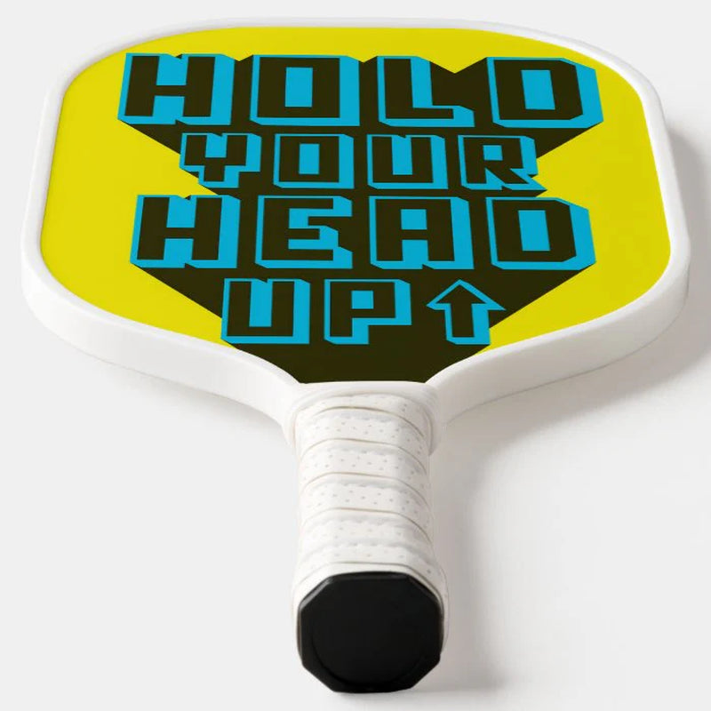 Motivational Quote Pickleball Paddle