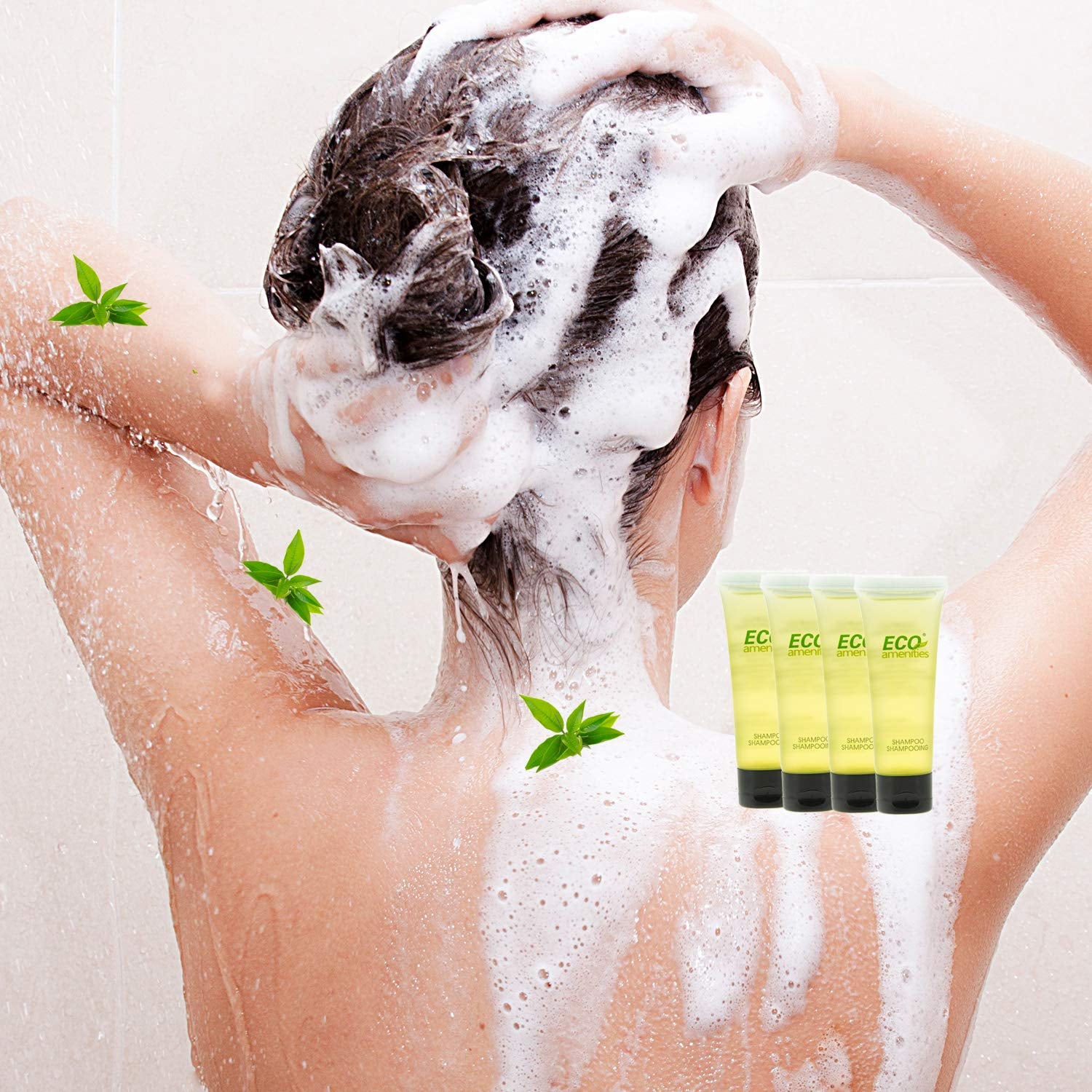 200-Pack Guest-Ready 1 oz Green Tea Scent 2-in-1 Shampoo & Conditioner – Perfect for Hotels and Events!