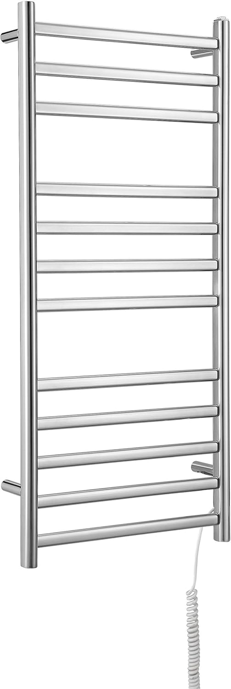 AN-5362 Prima Dual XL 12-Bar Wall Mount Hardwired and Plug-Intowel Warmer in Polished Stainless Steel