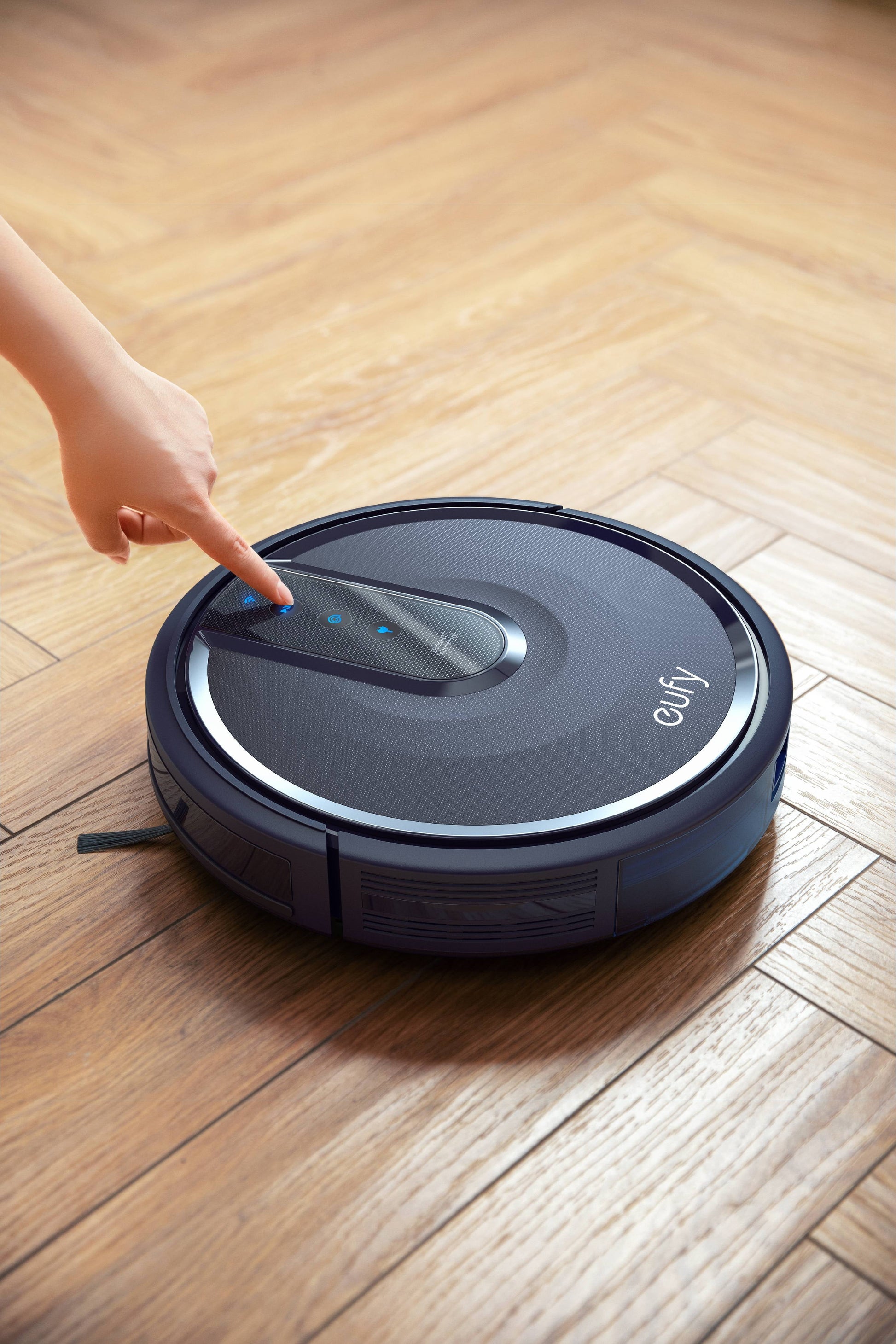 25C Wi-Fi Connected Robot Vacuum, Great for Picking up Pet Hairs, Quiet, Slim