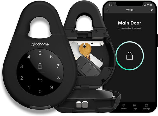 Keybox 3 Smart Lock Box - Secure Key Storage with Airbnb Sync & Remote Bluetooth Access (iOS/Android)