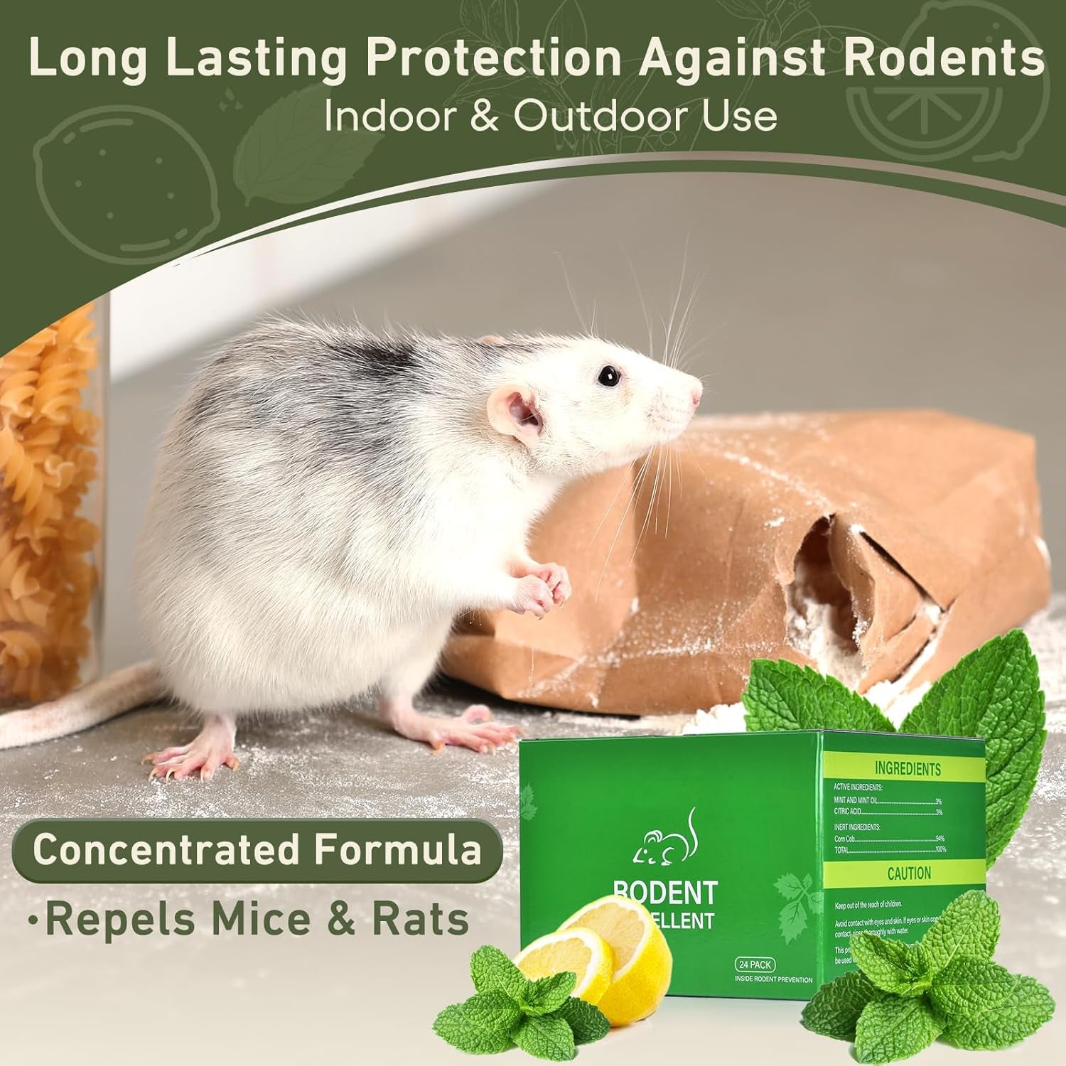 Mice Be Gone: 24 Peppermint Lemon Scented Ninja Stars for Squirrels, Rats, and Creepy Crawlies – Safe for Your Family, But Not for Your Furry Foes!